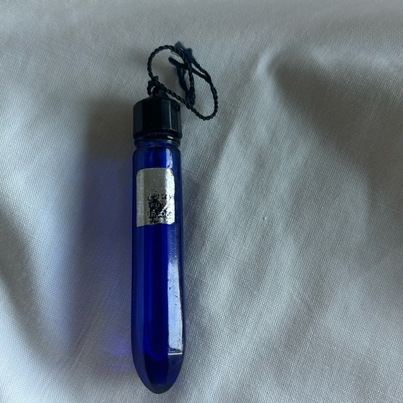 Vintage “Evening in Paris” cobalt blue purse size prism shape empty perfume vial - Picture 1 of 4